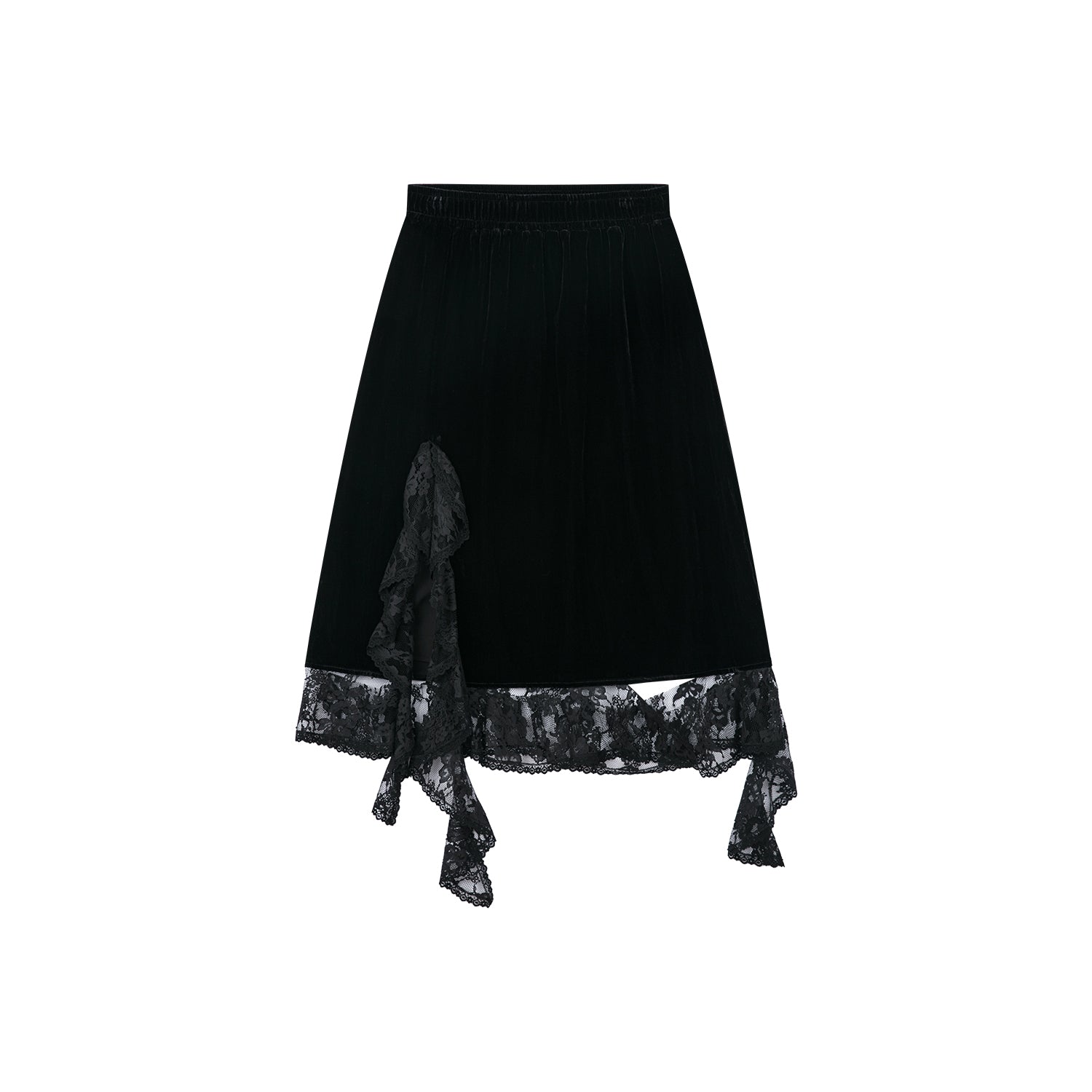 Vintage velvet lace skirt