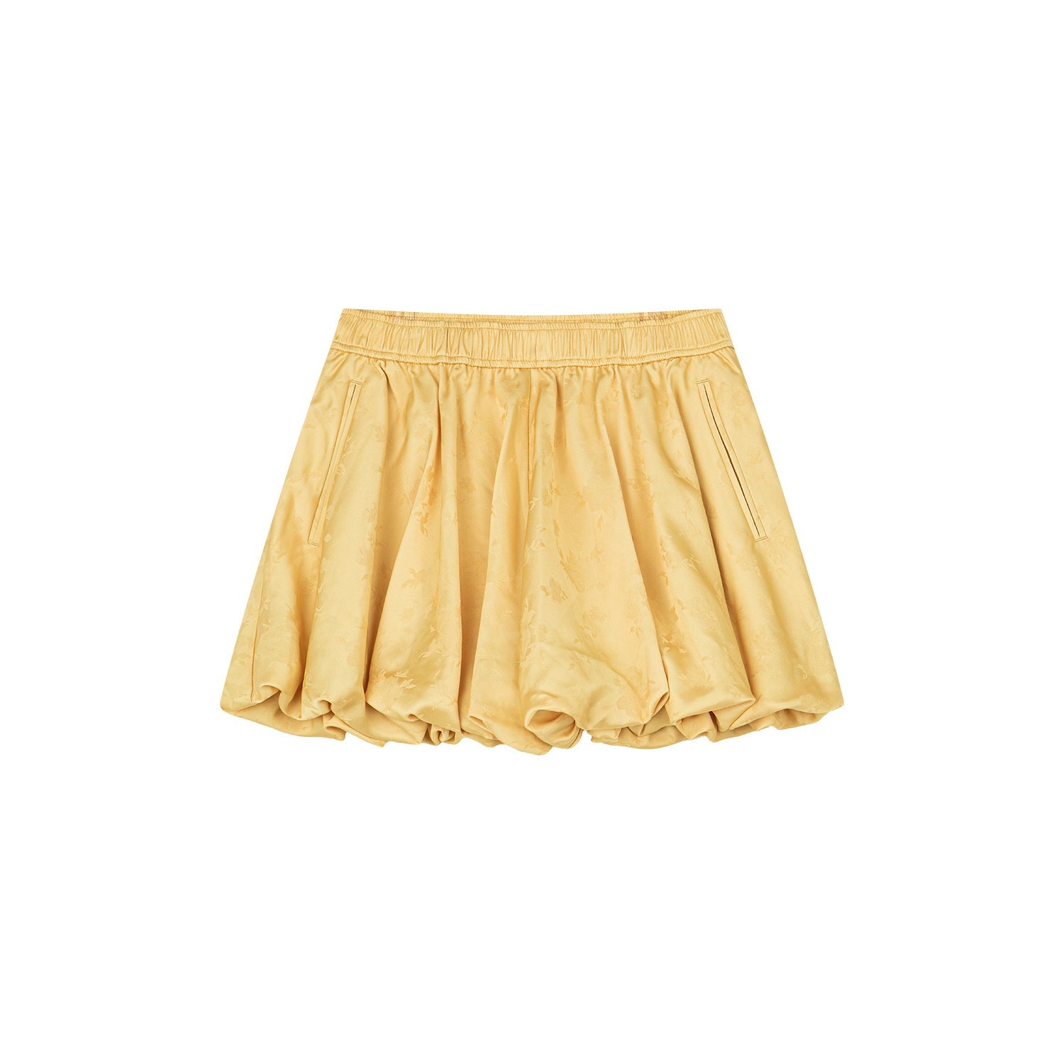 Satin jacquard bud skort