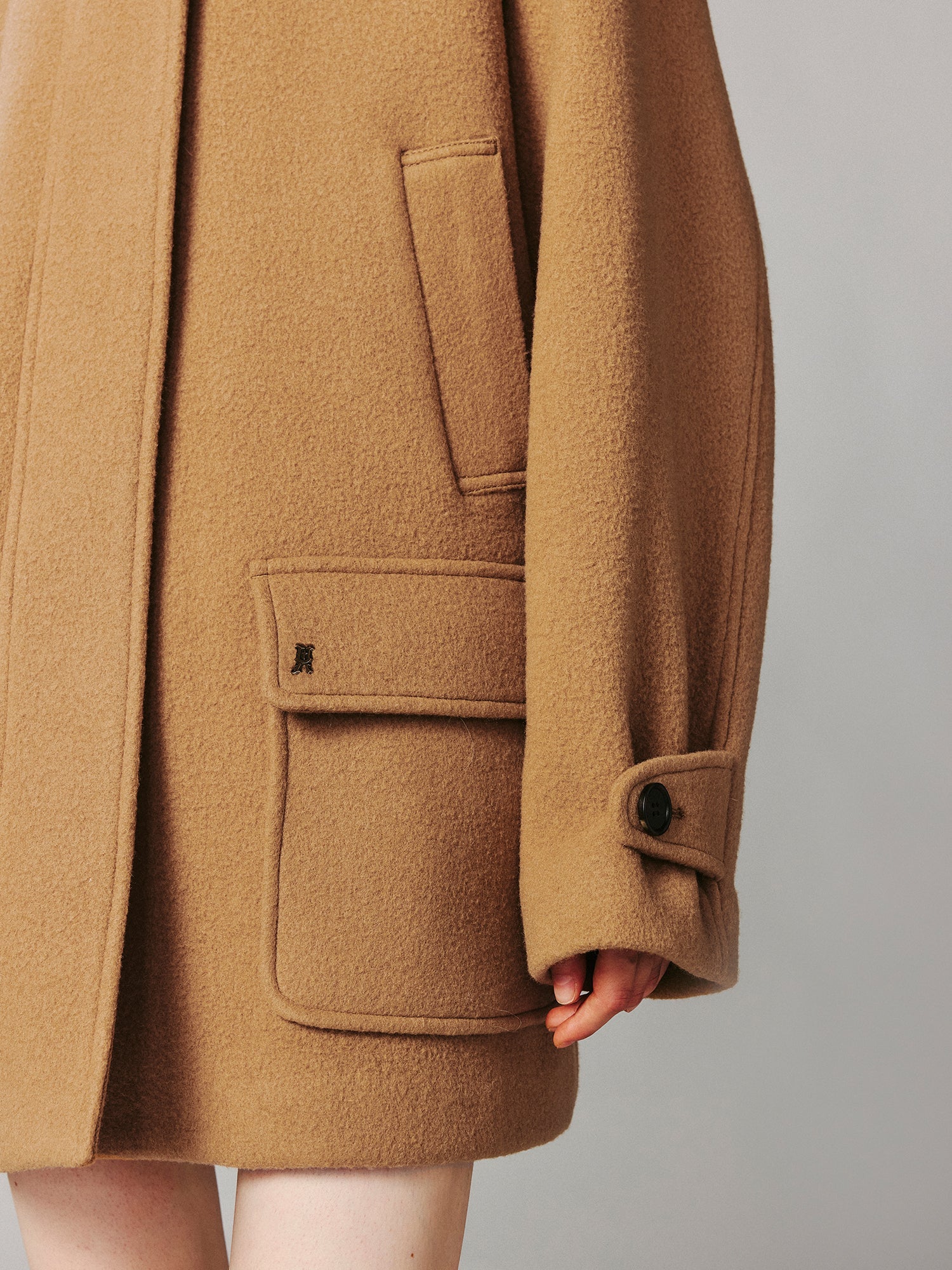 Workwear wool coat