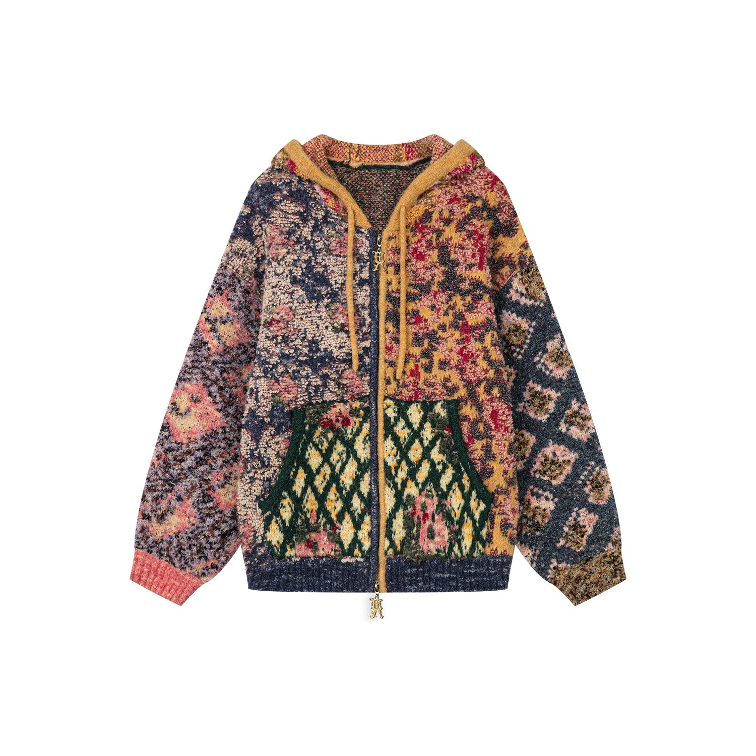 Tapestry zip-up hoodie
