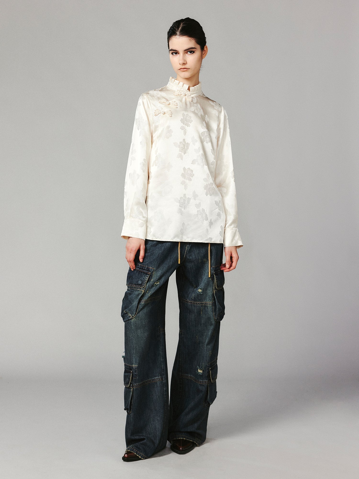 Romantic Chinese-style shirt