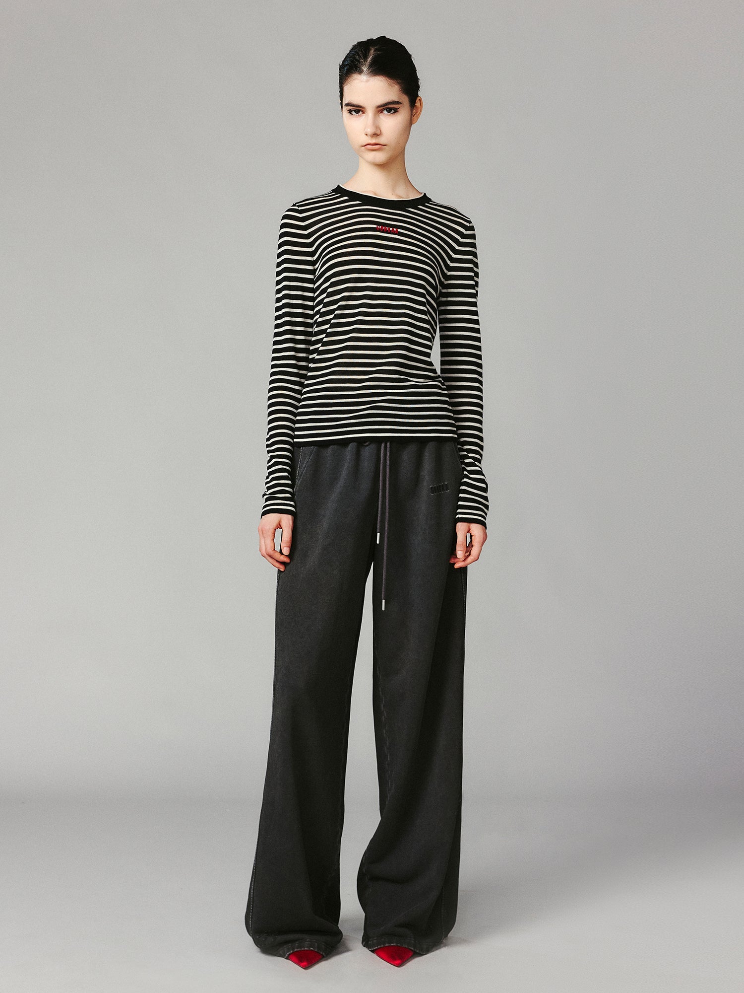 Lambswool striped sweater