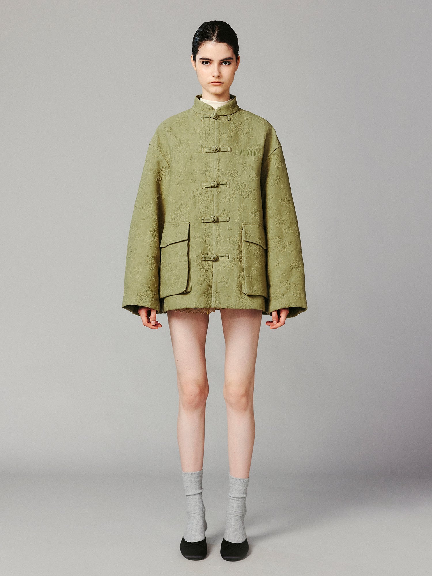 Cotton jacquard jacket