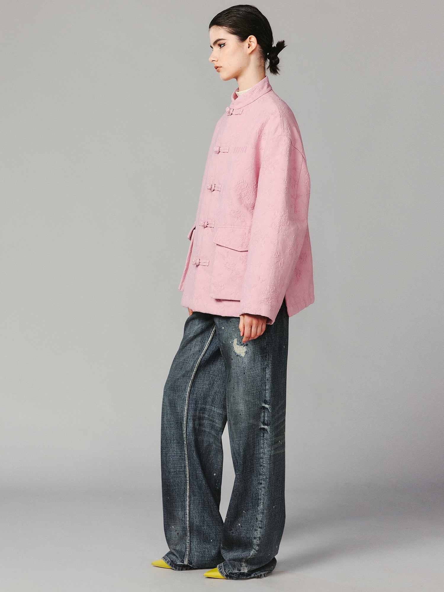 Cotton jacquard jacket