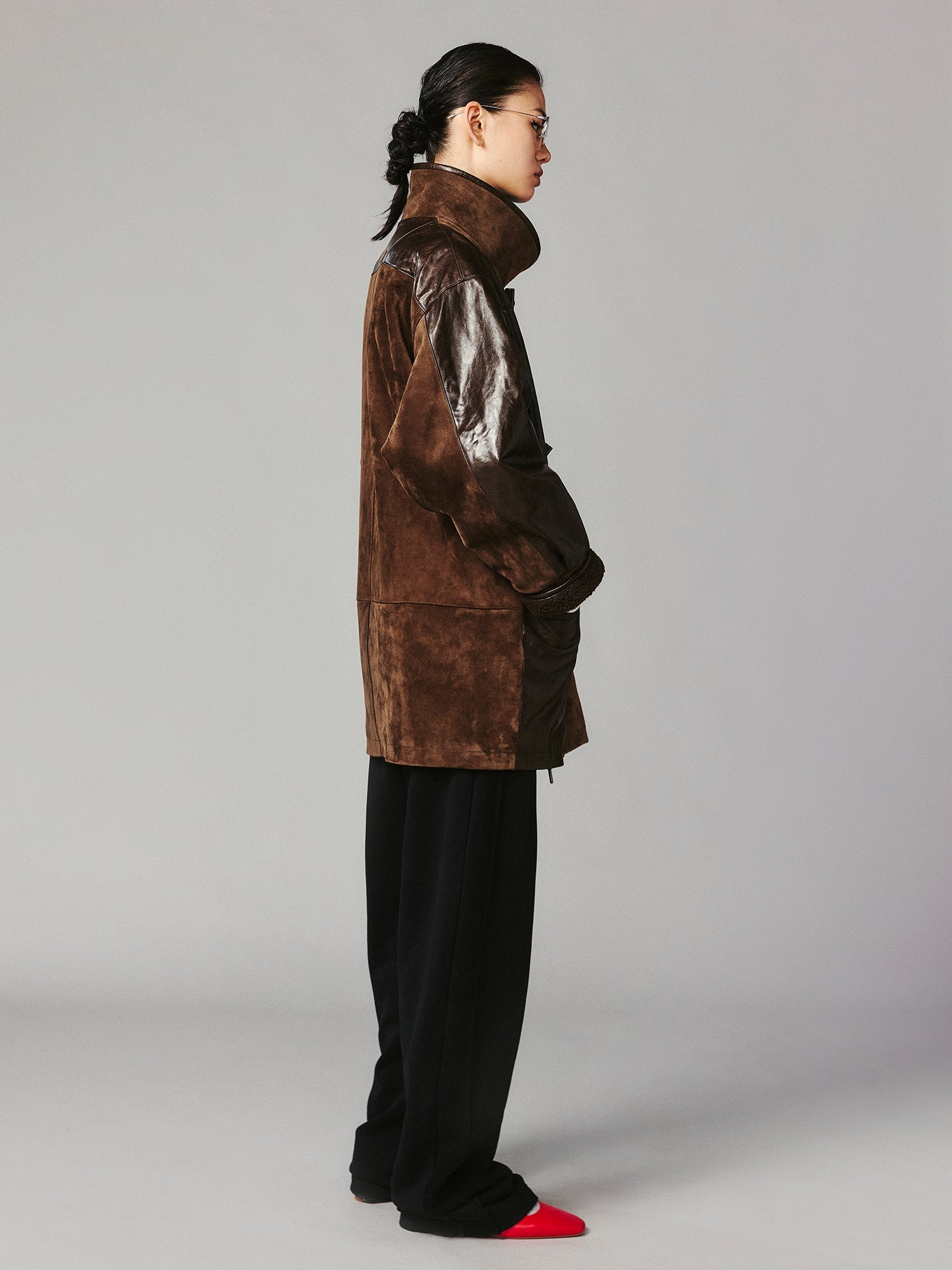New Vintage 90s sheepskin leather coat