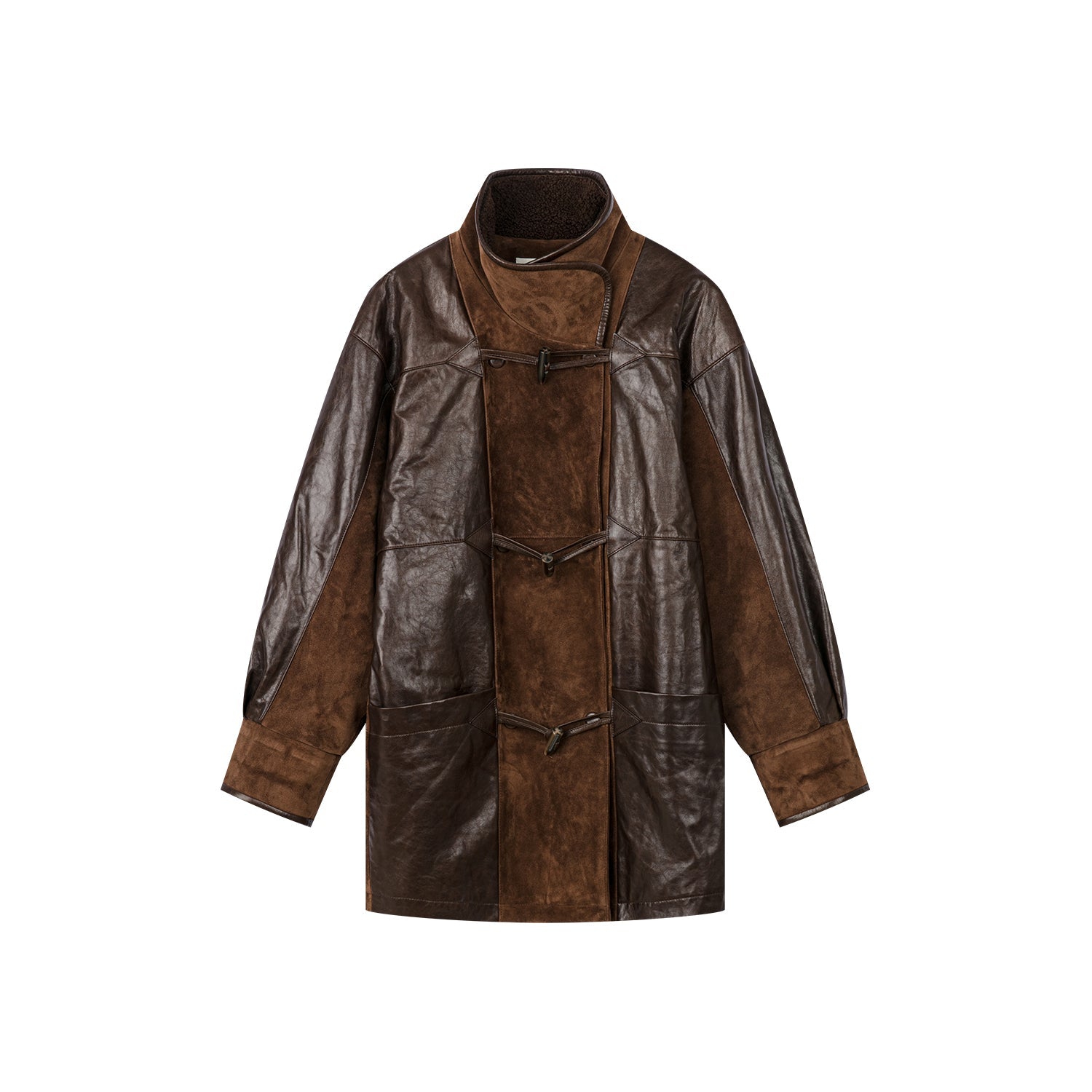 New Vintage 90s sheepskin leather coat