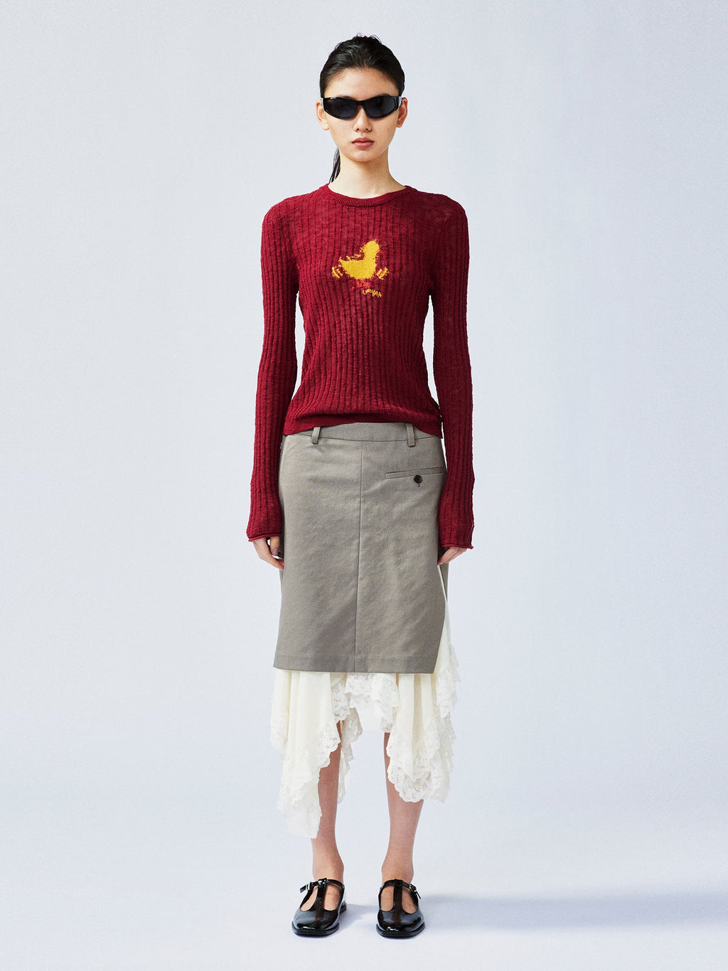 Dynamic "I" duck pullover sweater
