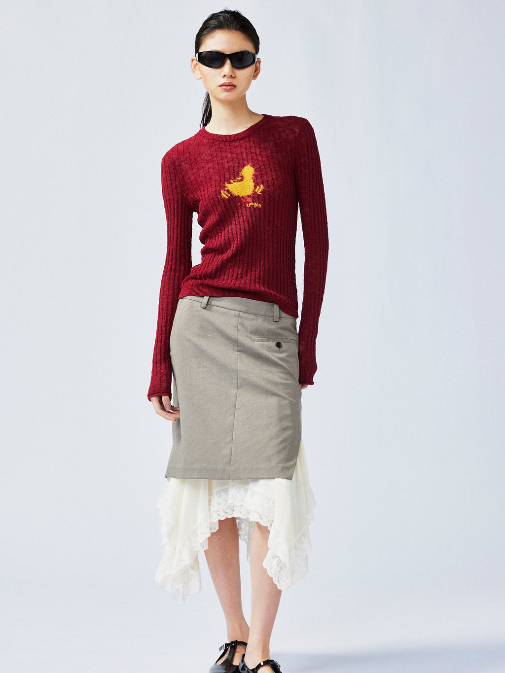 Dynamic "I" duck pullover sweater