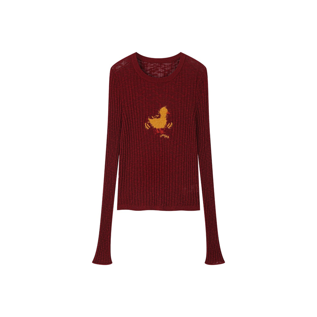 Dynamic "I" duck pullover sweater