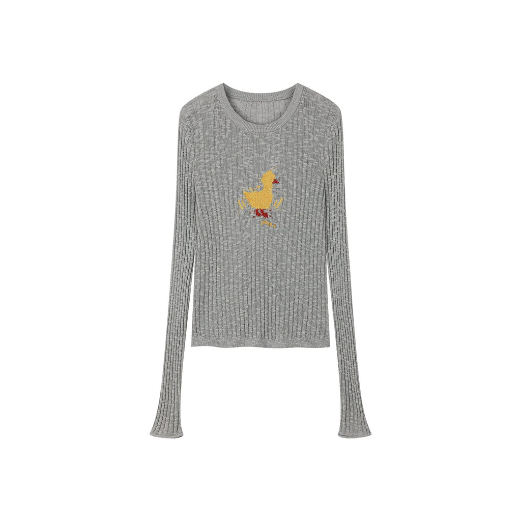 Dynamic "I" duck pullover sweater