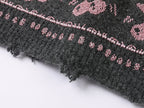 Elegant beaded Fair Isle cardigan