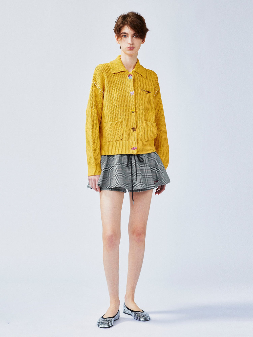 Whimsical button nostalgic cardigan