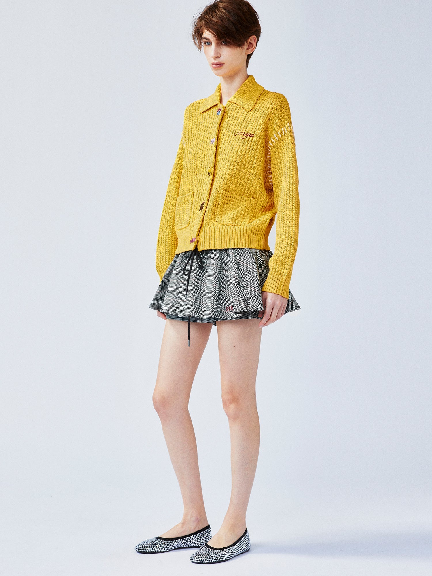 Whimsical button nostalgic cardigan