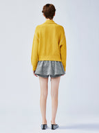 Whimsical button nostalgic cardigan