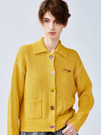 Whimsical button nostalgic cardigan