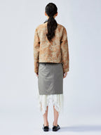 Vintage glamorous jacquard floral Detroit jacket