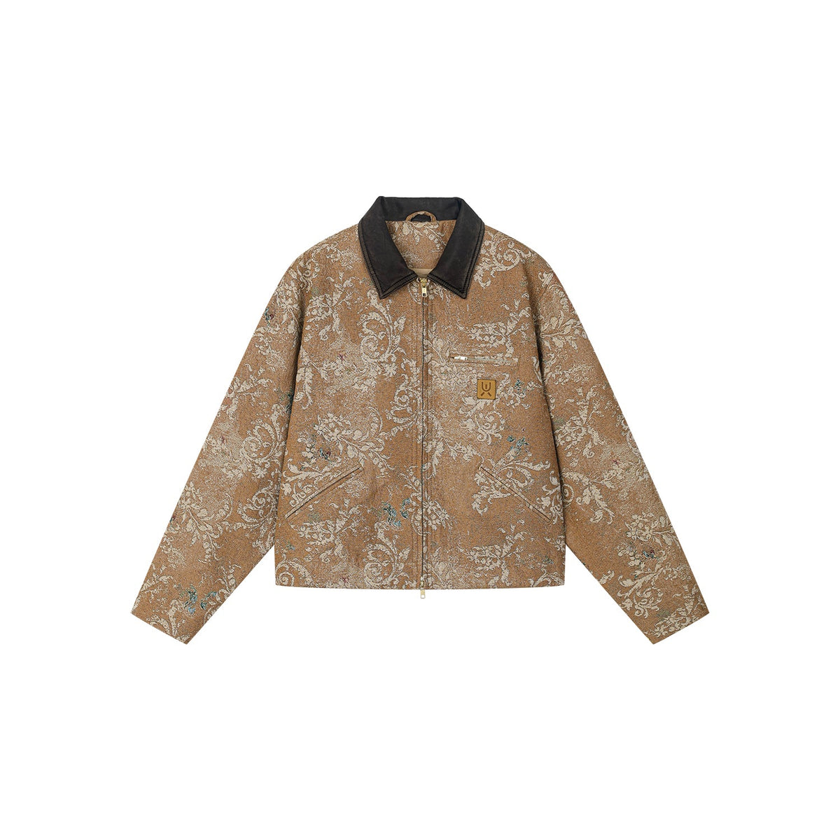 Vintage glamorous jacquard floral Detroit jacket