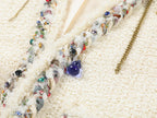 Playful and fun rhinestone chain cropped Chanel-inspired jacket