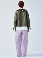 Free-spirited romantic military jacket