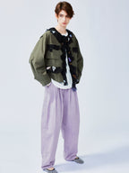Free-spirited romantic military jacket