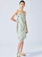 Free-flowing lift slip dress