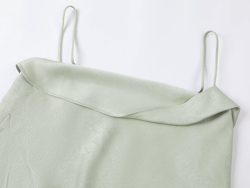 Free-flowing lift slip dress