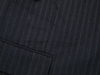 Pulled pleated notch collar blazer with authentic wear marks
