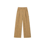 Nostalgia-evoking classic jacquard cargo pants
