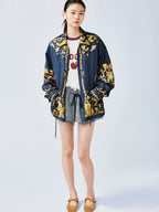 Playful and stylish finely woven plaid mini skirt with a hidden twist
