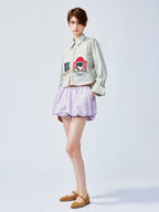 Romantic and playful New Vintage flower bud shorts