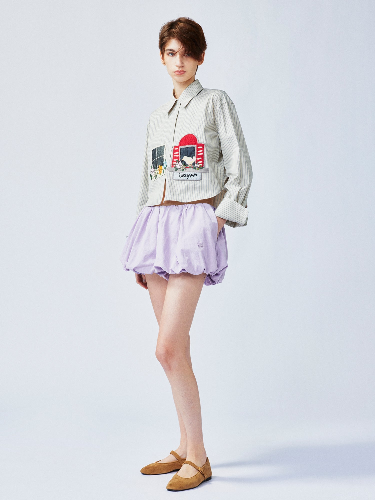 Romantic and playful New Vintage flower bud shorts