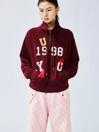 New vintage playful applique logo sweatshirt