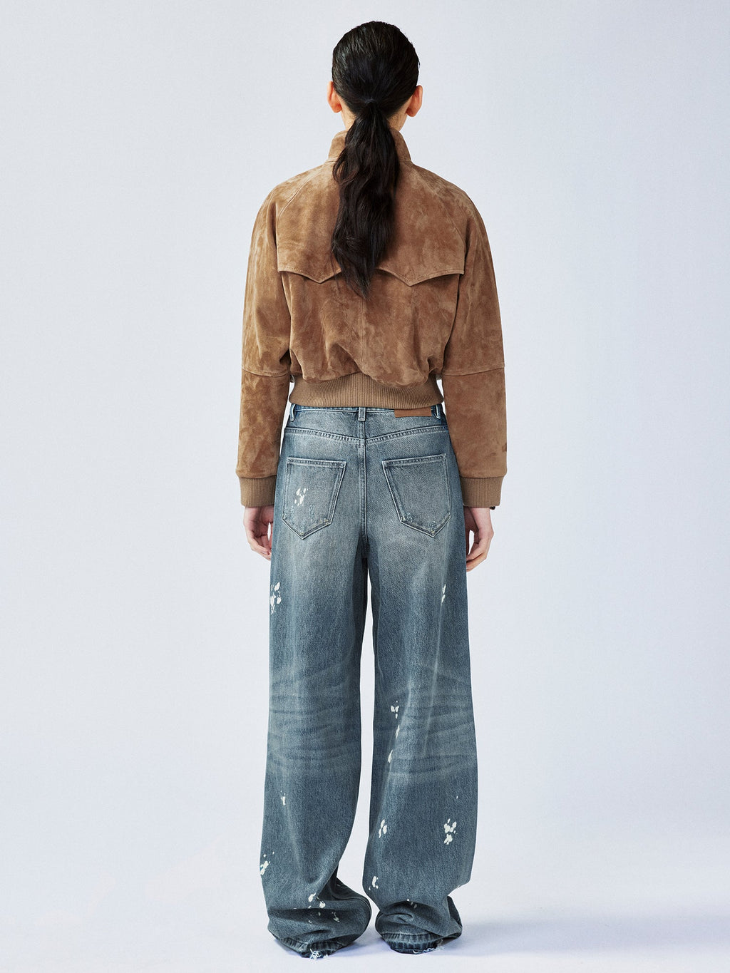 Vintage sheepskin Harrington jacket