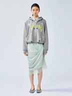Glamorous beaded bud sweatshirt jacket