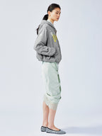 Glamorous beaded bud sweatshirt jacket