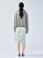 Glamorous beaded bud sweatshirt jacket