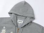 Glamorous beaded bud sweatshirt jacket