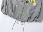 Glamorous beaded bud sweatshirt jacket