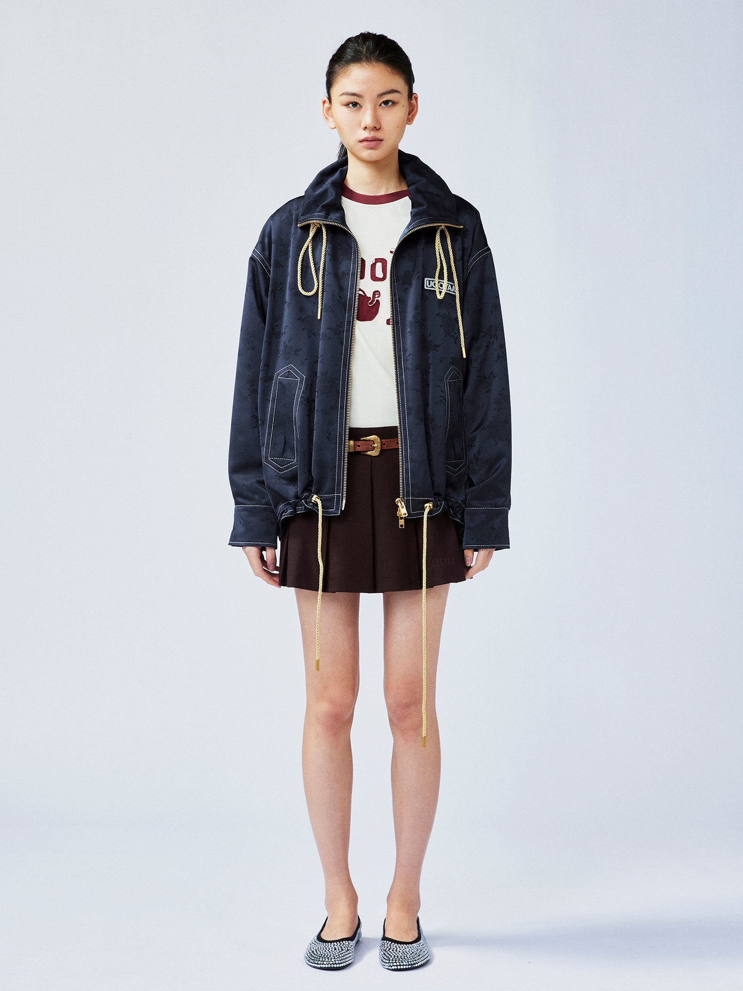 New Vintage satin jacquard jacket