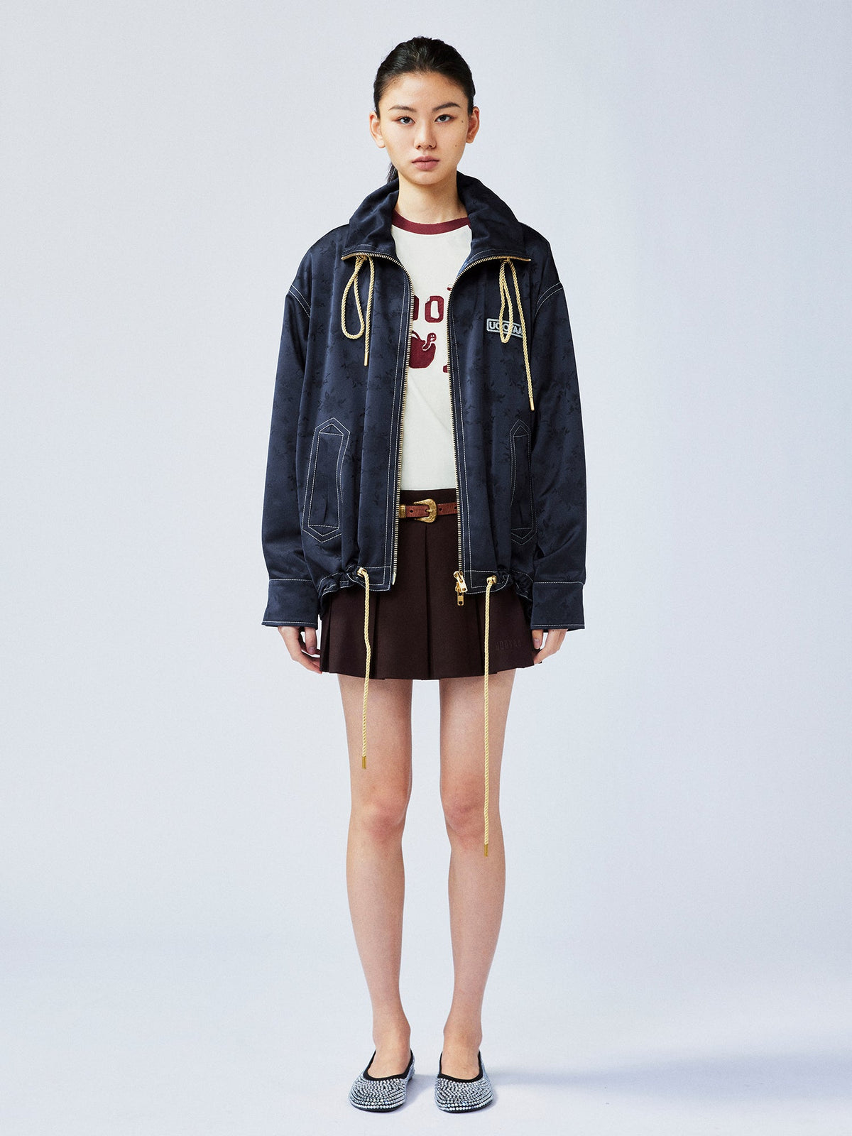 New Vintage satin jacquard jacket