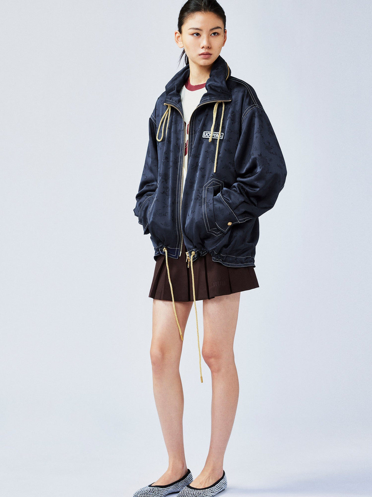 New Vintage satin jacquard jacket
