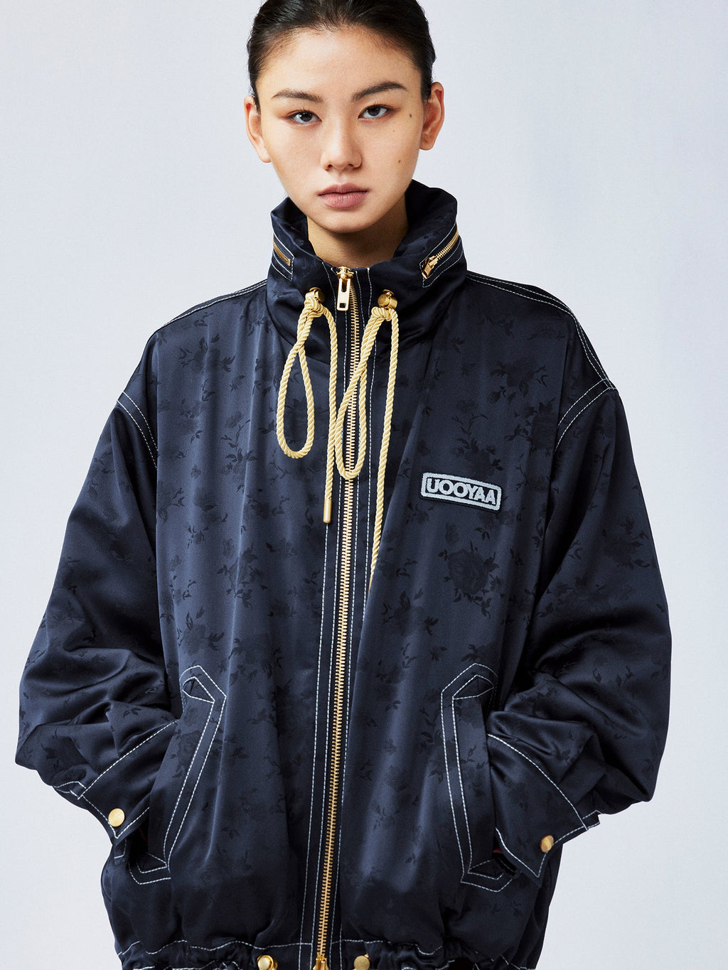New Vintage satin jacquard jacket