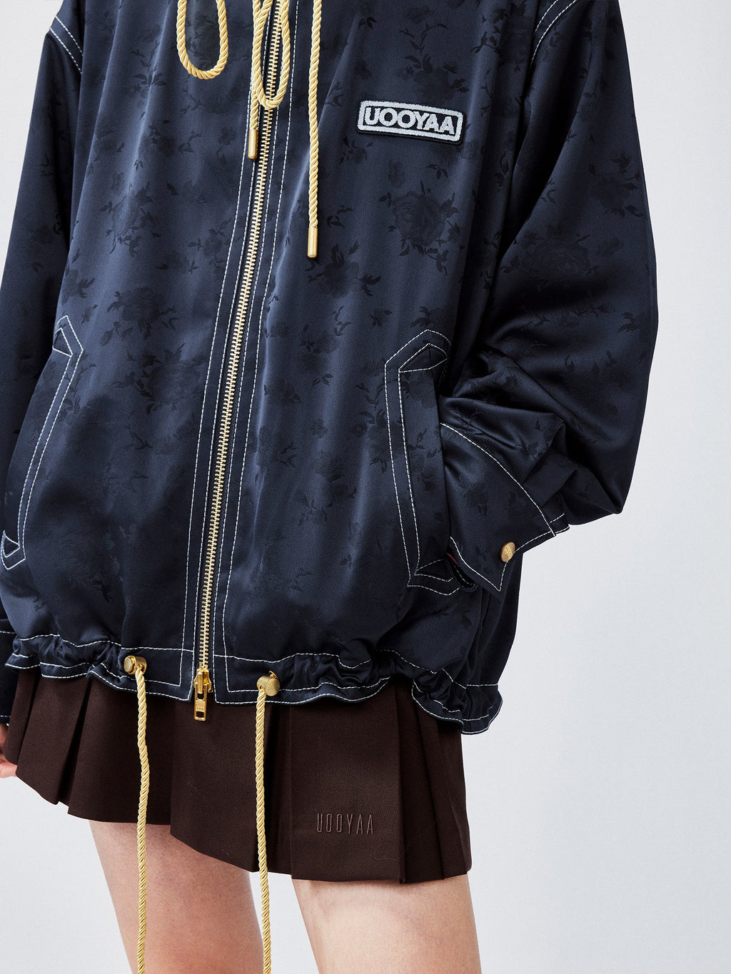 New Vintage satin jacquard jacket