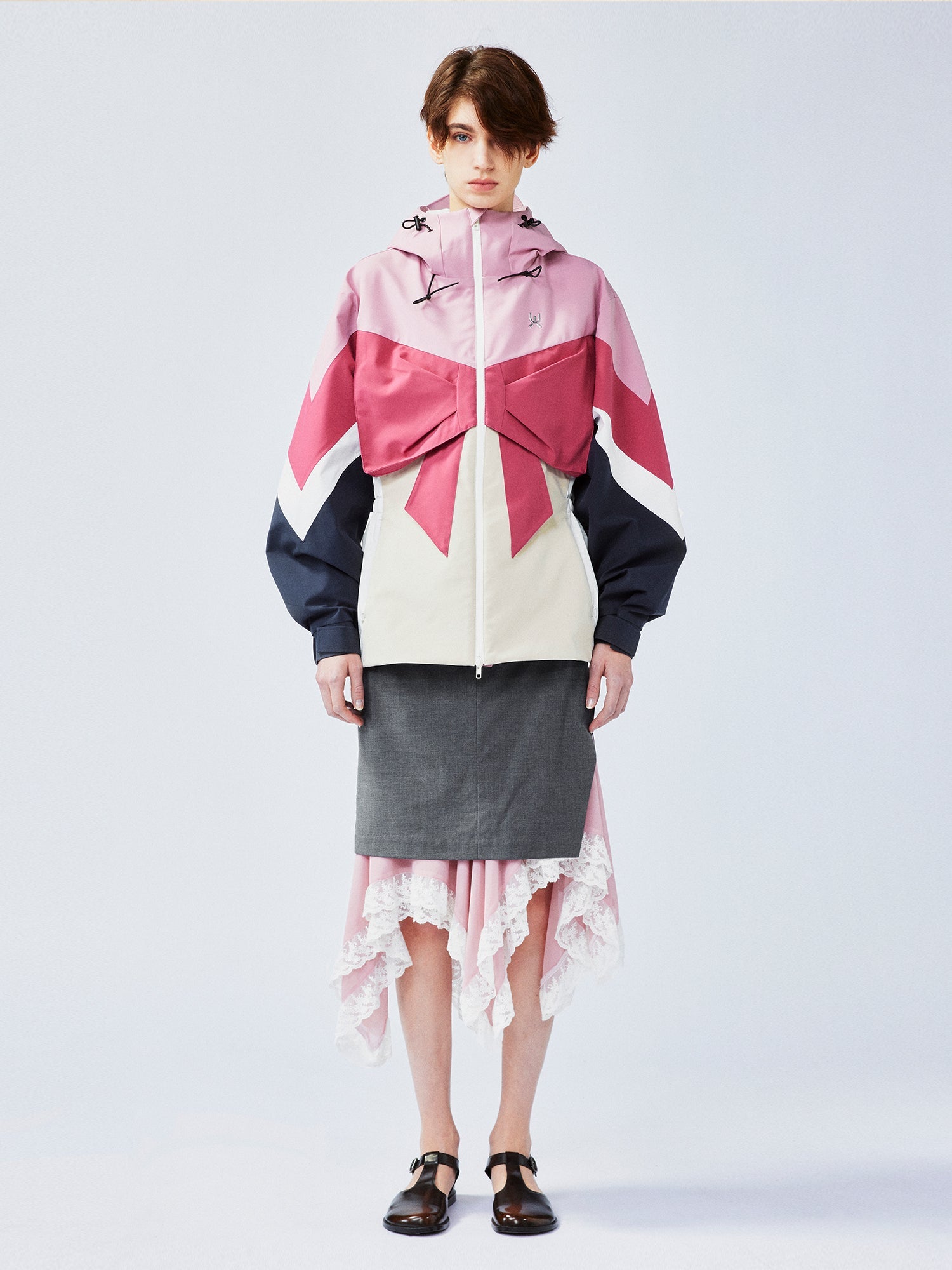 Classic bow functional jacket