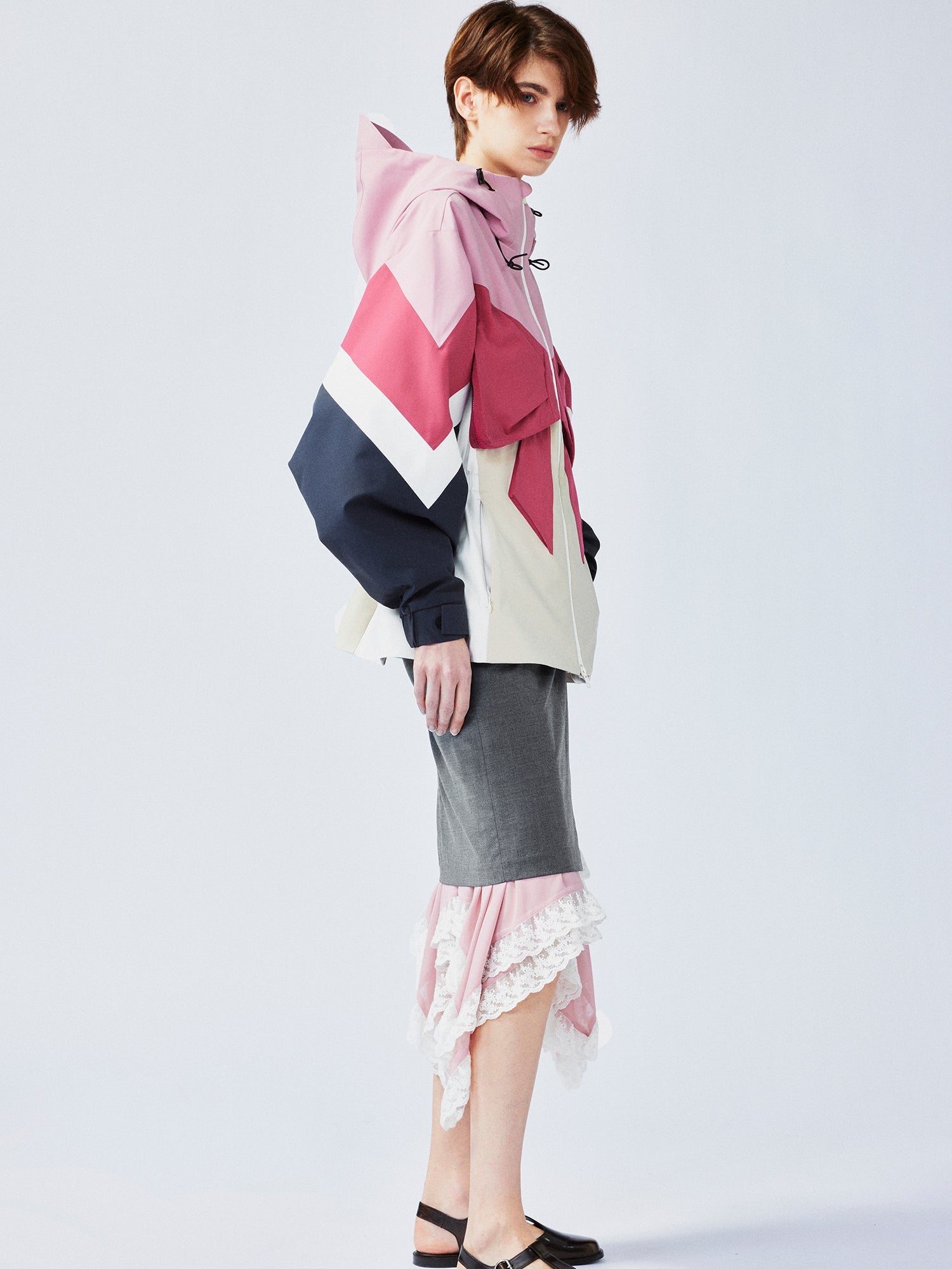 Classic bow functional jacket