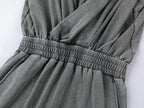 Sweater-tucked skirt dress