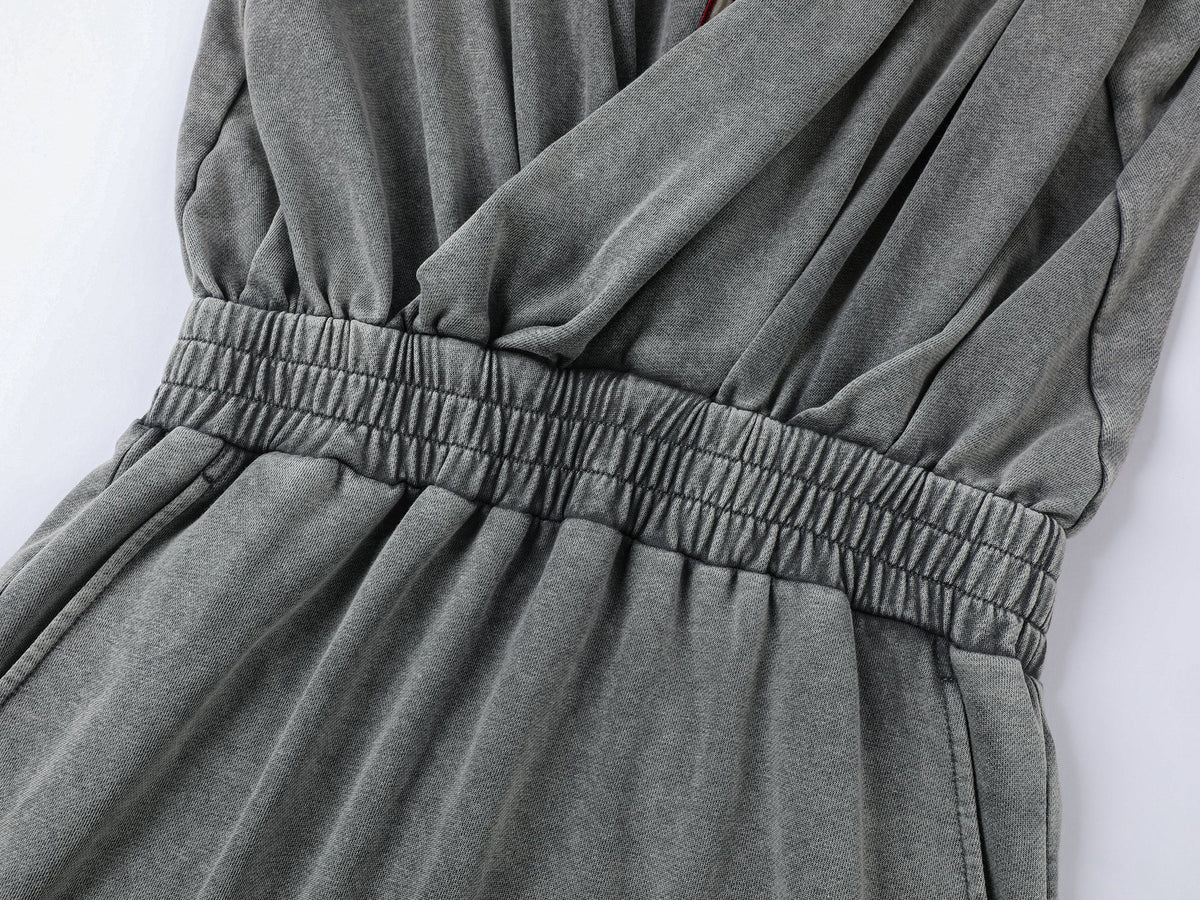 Sweater-tucked skirt dress