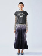 Gradient fade paratrooper waisted skirt