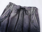 Gradient fade paratrooper waisted skirt