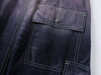 Gradient fade paratrooper waisted skirt